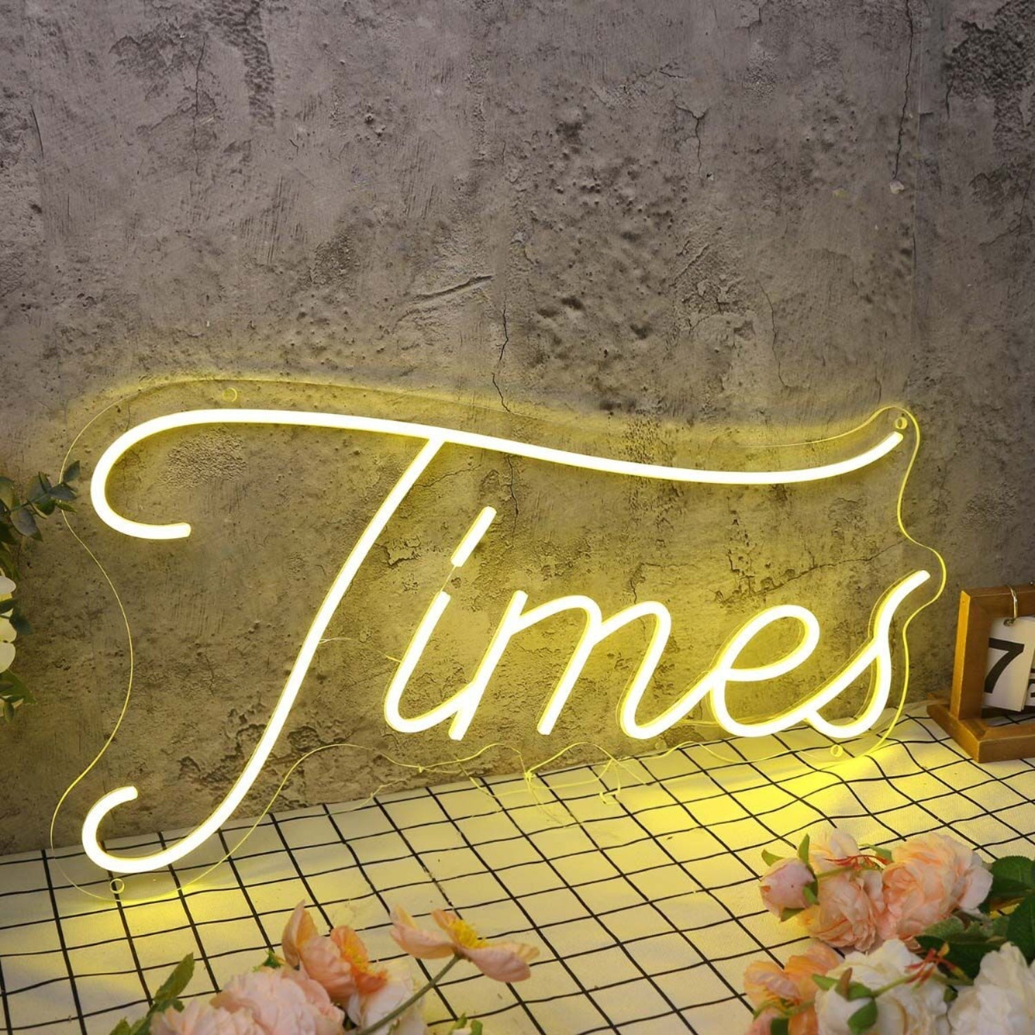 Times Yellow Led Neon Sign - Shineneon