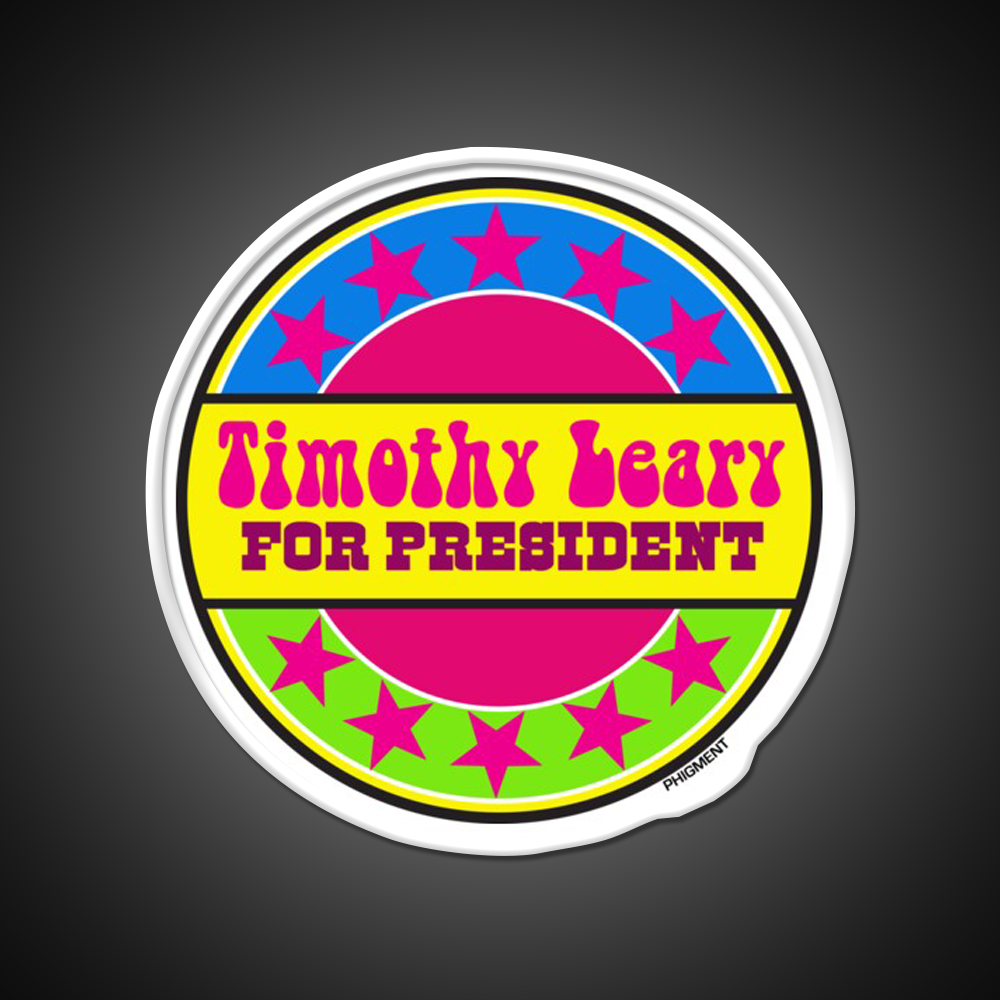 Timothy Leary For President Hemp Inspired Green Leaf Led Neon Sign Rgb Color - LED neon sign view 11