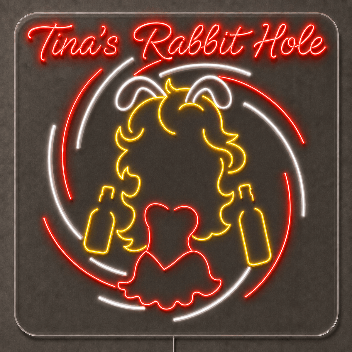 Tina's Rabbit Hole Custom LED Neon Sign Waterproof - Shineneon