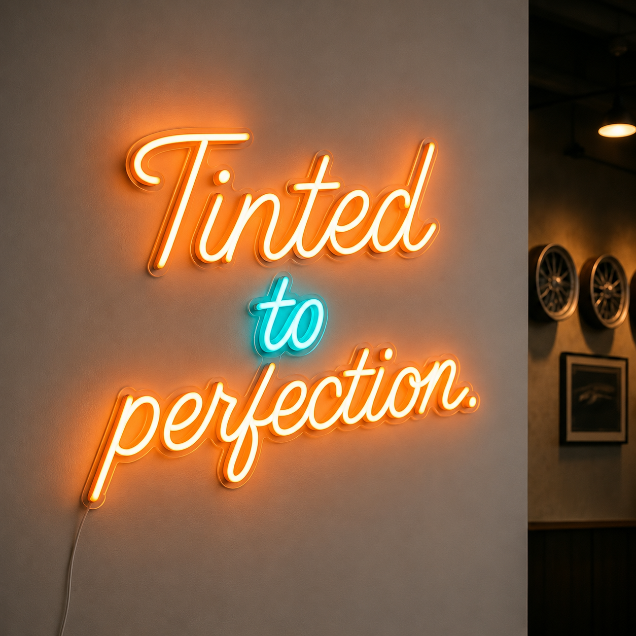 Tinted To Perfection LED Neon Sign - 01 Original Product Image