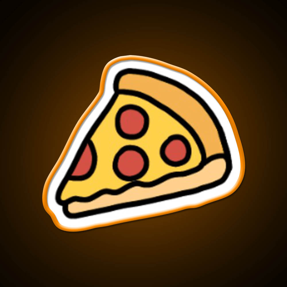 Tiny Pizza Original Hand Drawn Miniature Led Neon Sign For Burger Place Rgb Color - Shineneon
