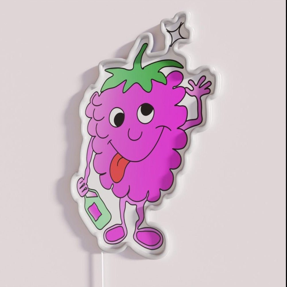 Tipsy Raspberry Rgb Led Neon Sign - Shineneon