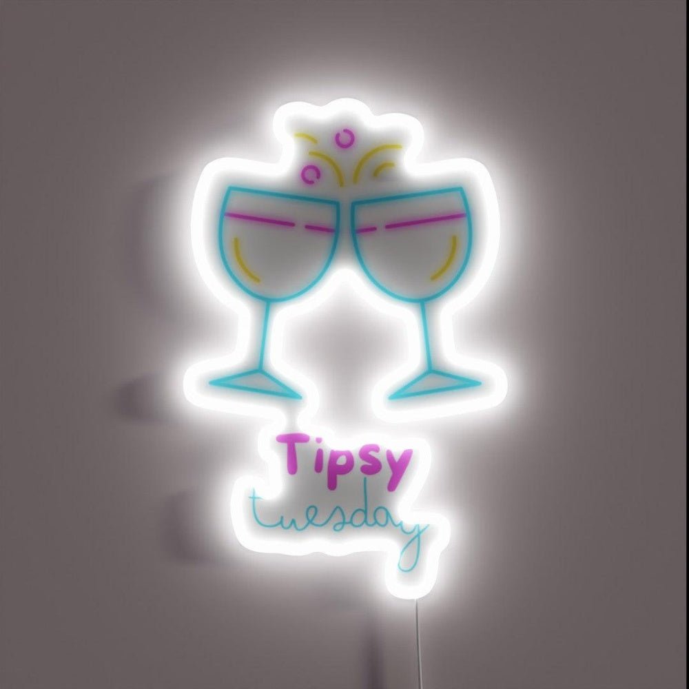Tipsy Tuesday Rgb Led Neon Sign - Shineneon