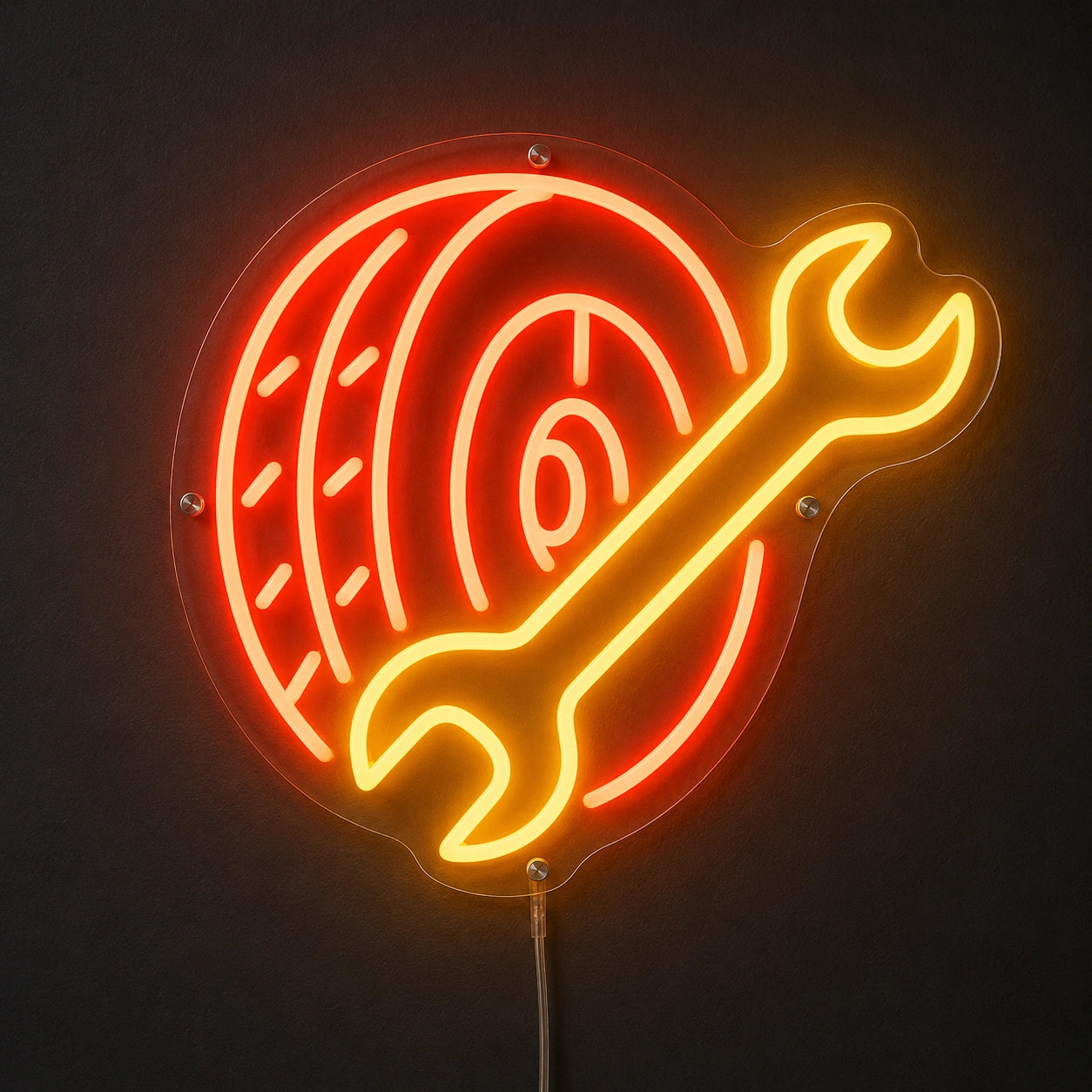 Tire Wrench Neon Sign LED Neon Sign main product image
