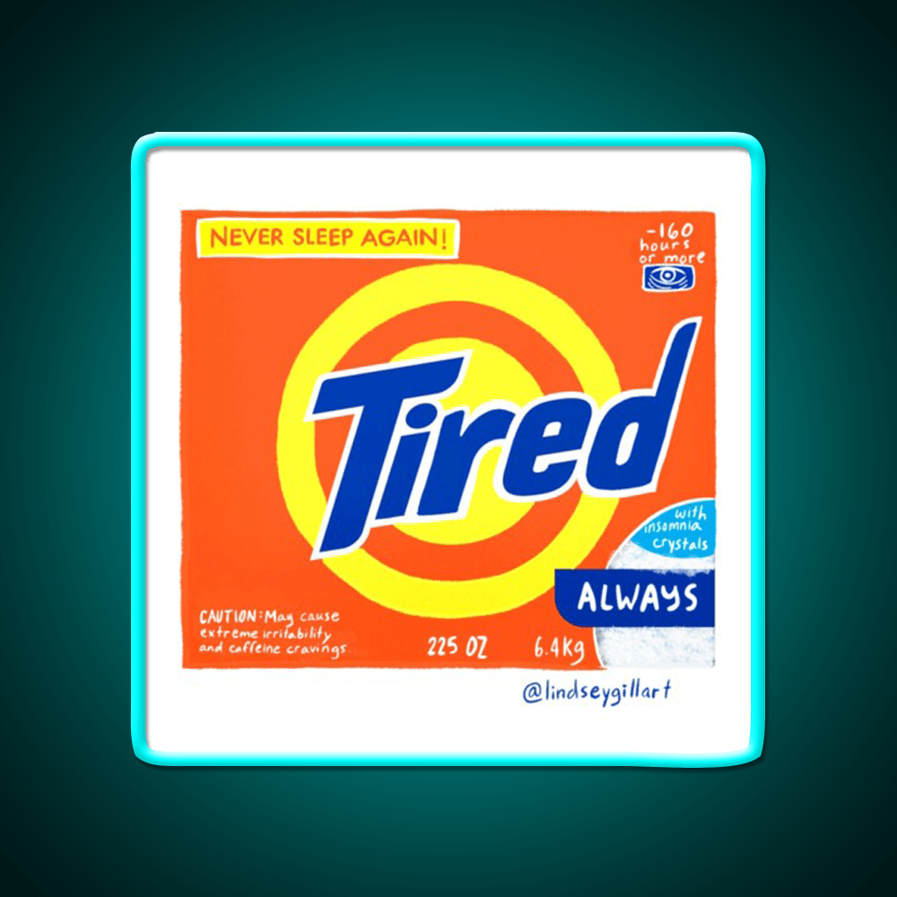 Tired Snack Food Led Neon Sign Rgb Color - Shineneon