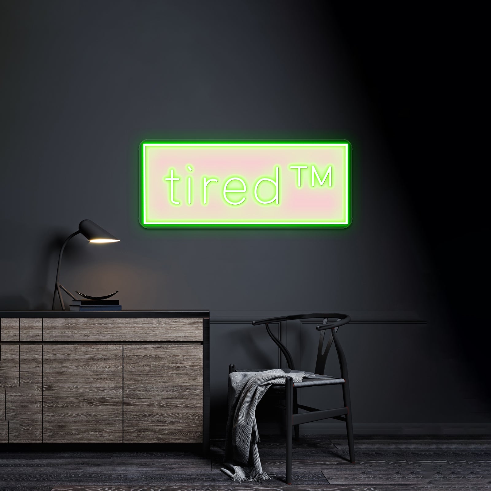 Tired Tm Artwork Personalized Neon Signs | Shineneon