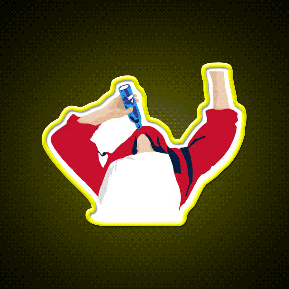 Tj Oshie Chug Beer Bar Decor Led Neon Sign Rgb Color - Custom LED neon sign front view