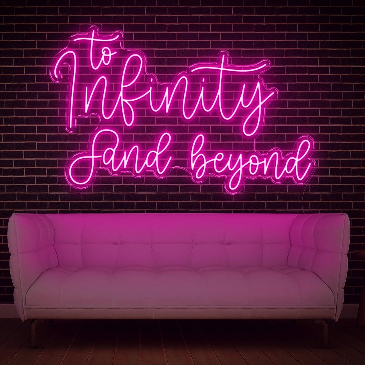 To Infinity And Beyond Yellow Led Neon Sign For Home Cafe Office Decor | Shineneon