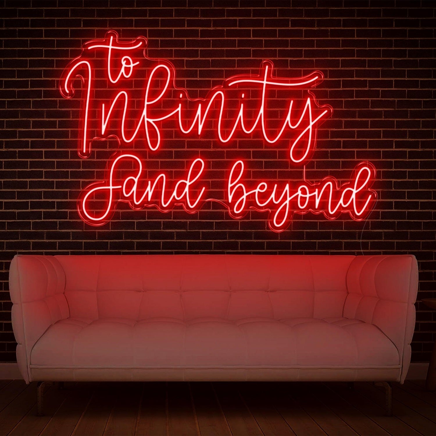 To Infinity And Beyond Yellow Led Neon Sign For Home Cafe Office Decor | Shineneon