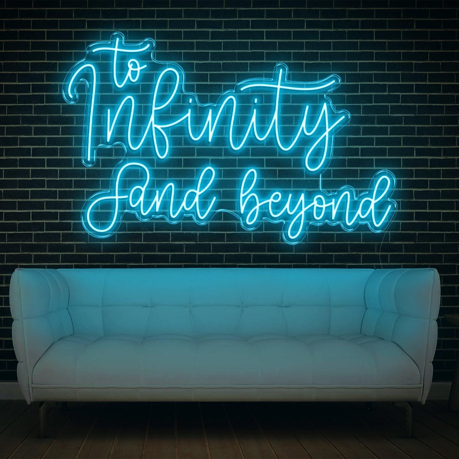 To Infinity And Beyond Yellow Led Neon Sign For Home Cafe Office Decor | Shineneon