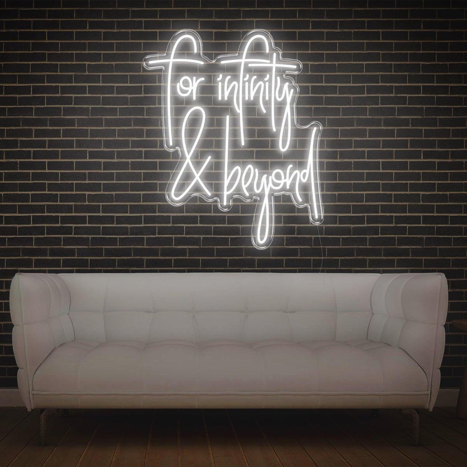 To Infinity Beyond Pink Text Led Neon Sign For Home Decor Cafe Wall Art | Shineneon
