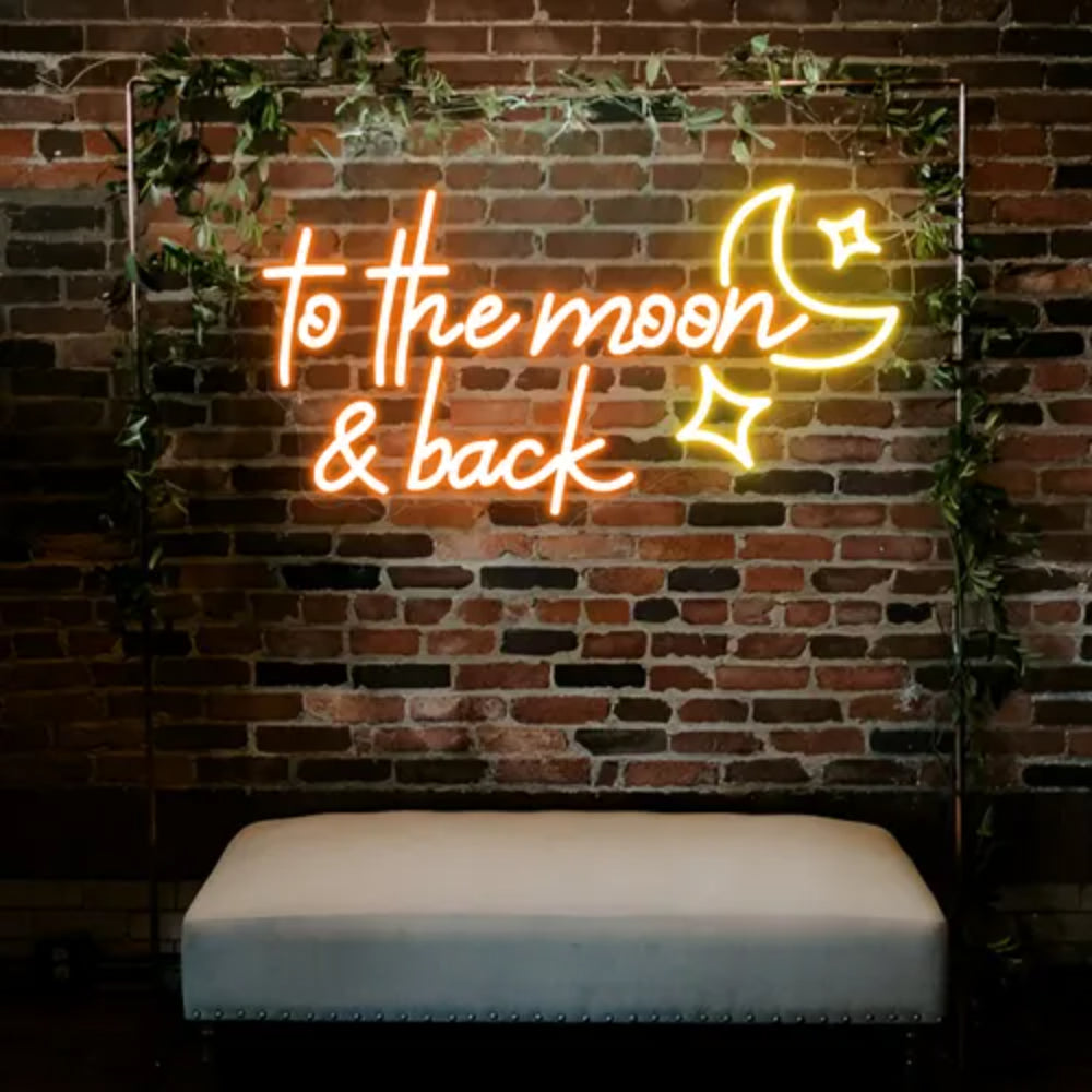 To The Moon And Back Led Neon Sign | Shineneon