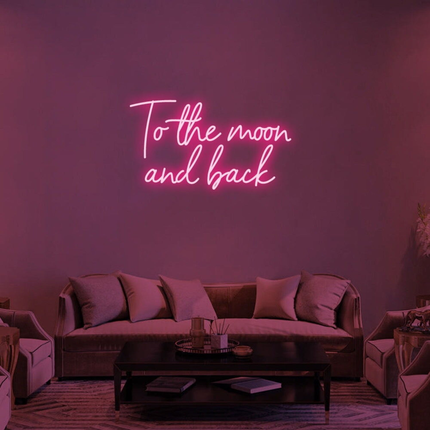 To The Moon And Back Led Neon Sign For Romantic | Shineneon