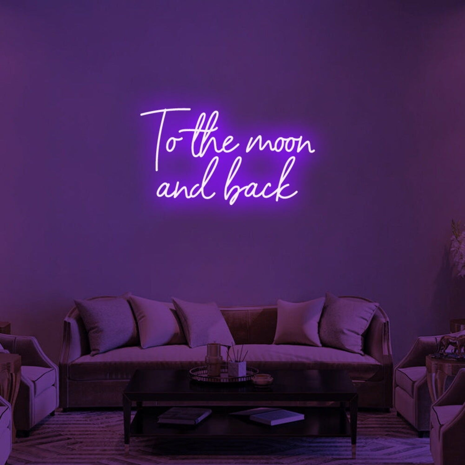 To The Moon And Back Led Neon Sign For Romantic | Shineneon