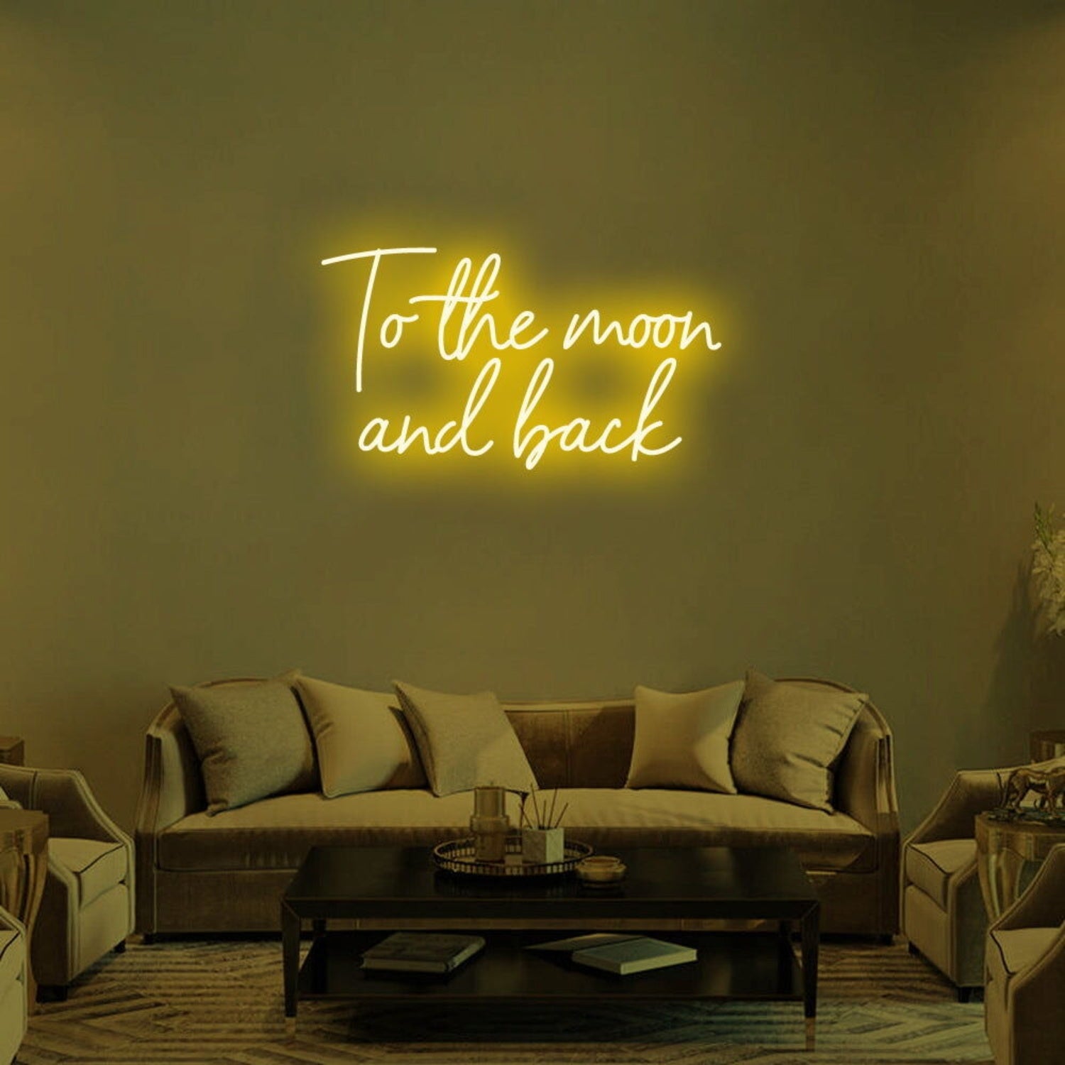 To The Moon And Back Led Neon Sign For Romantic | Shineneon