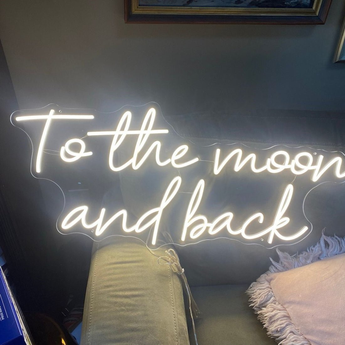 To The Moon And Back Led Sign Business Neon Sign - Shineneon