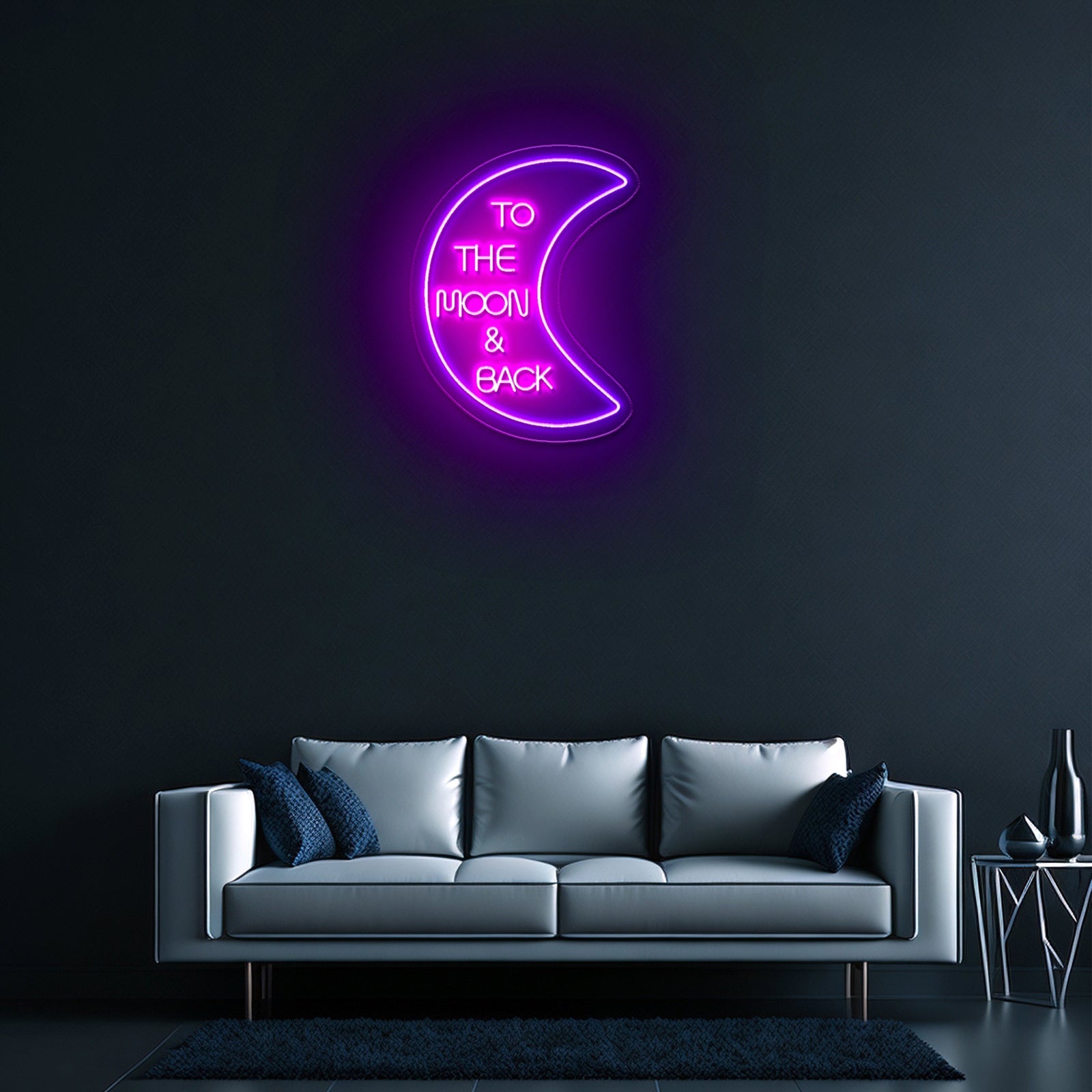To The Moon And Back Neon Sign Led Wedding Signs - Shineneon