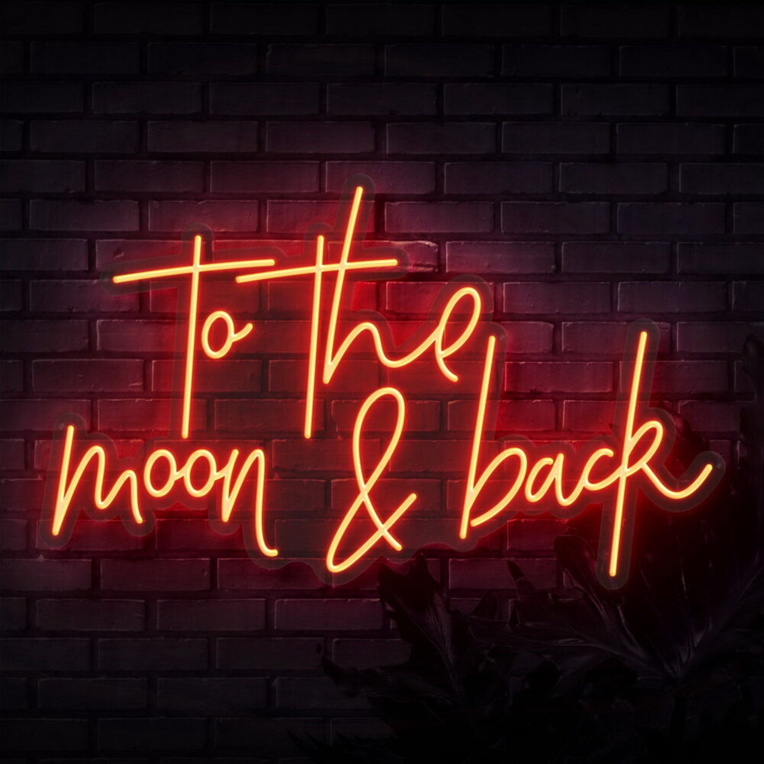 To The Moon And Back Script Neon Sign | Shineneon