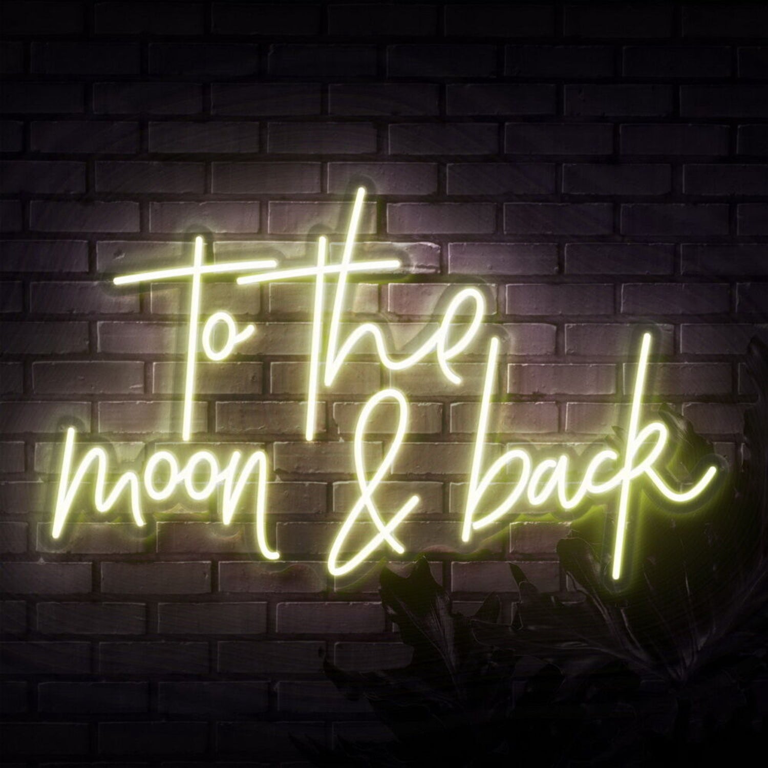 To The Moon And Back Script Neon Sign | Shineneon