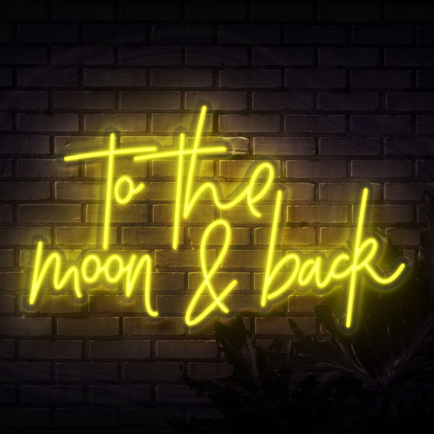 To The Moon And Back Script Neon Sign | Shineneon