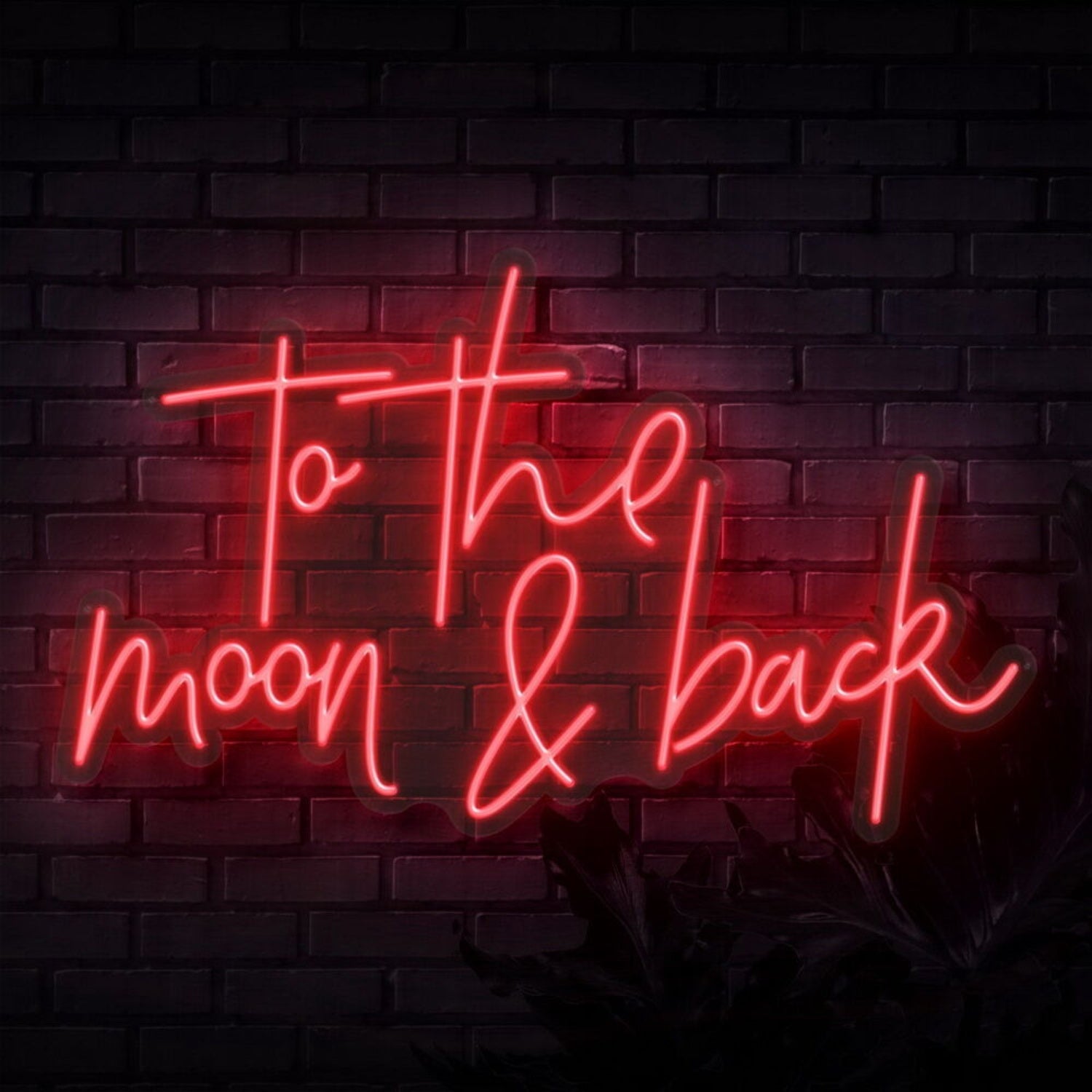 To The Moon And Back Script Neon Sign | Shineneon