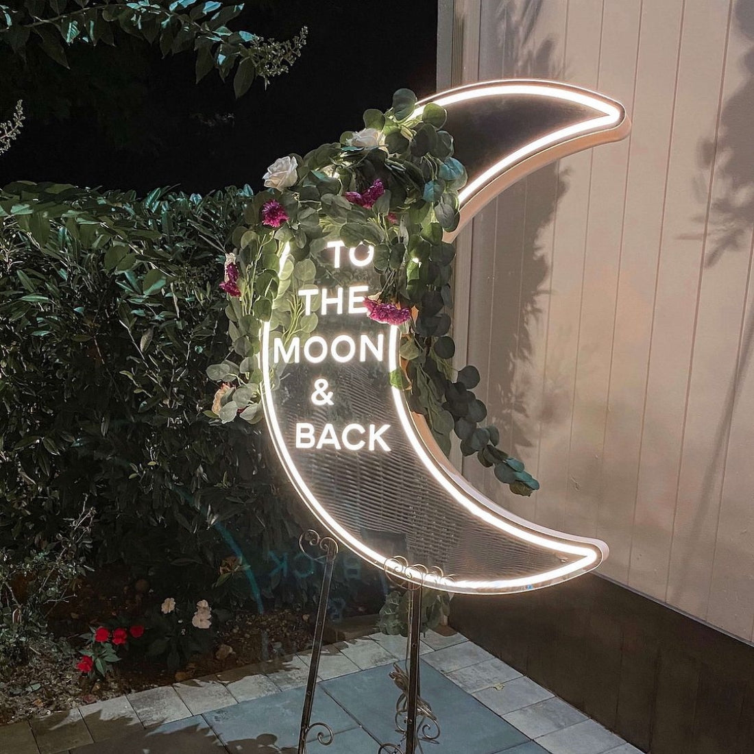 To The Moon And Back Wedding Led Sign Business Neon Sign