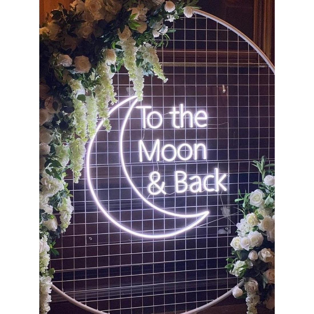 To The Moon And Back Wedding Led Sign Business Neon Signs