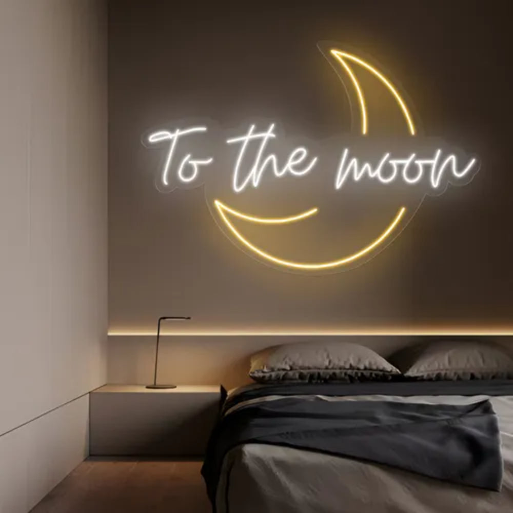 To The Moon Led Neon Sign | Shineneon