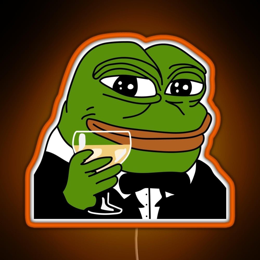 Toasting Pepe Rgb Neon Sign - Shineneon