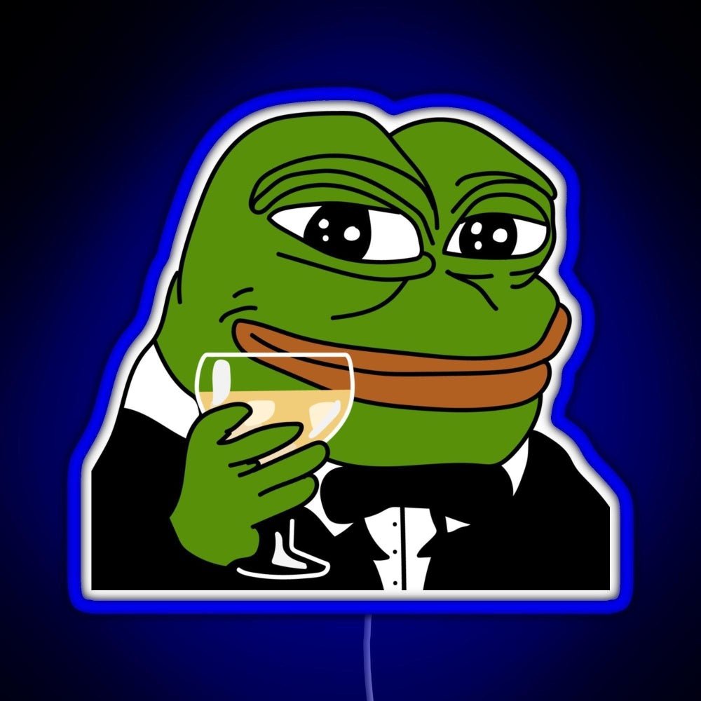 Toasting Pepe Rgb Neon Sign - Shineneon