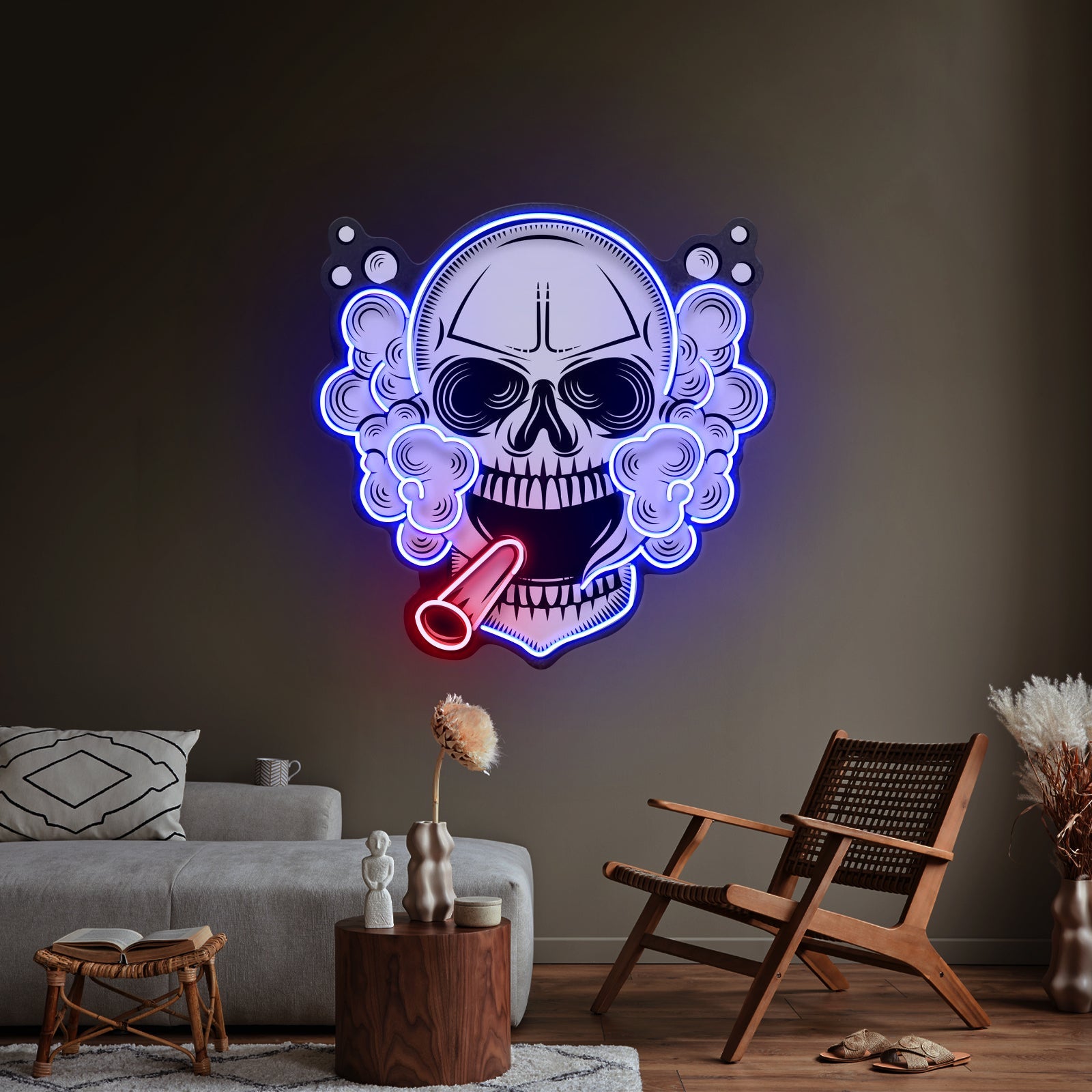 Tobacco Skull Vibe Led Neon Sign Light Custom Led Signs - Shineneon