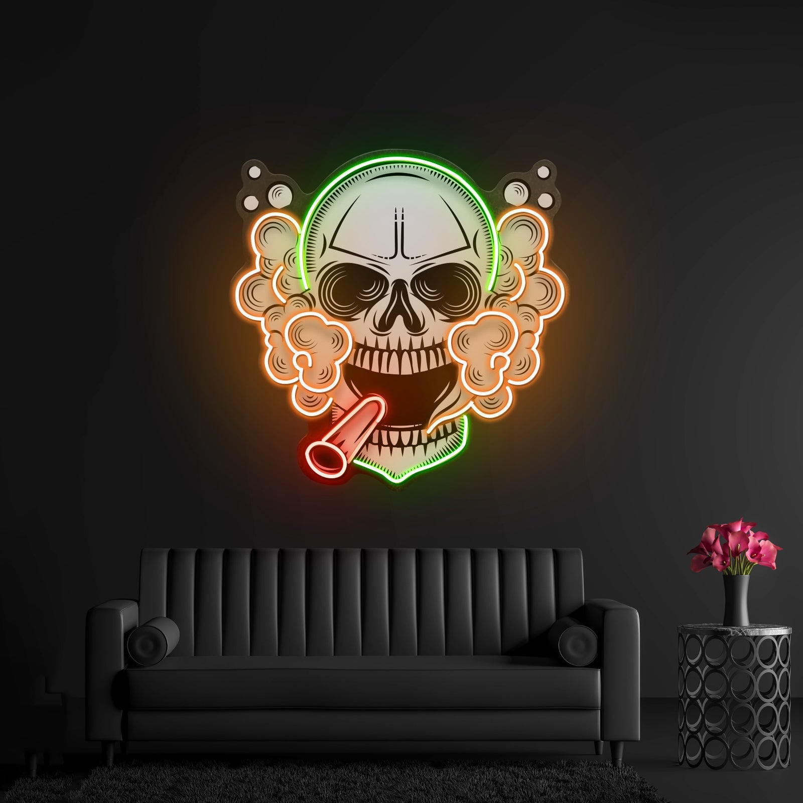 Tobacco Skull Vibe Led Neon Sign Light Custom Led Signs - Shineneon