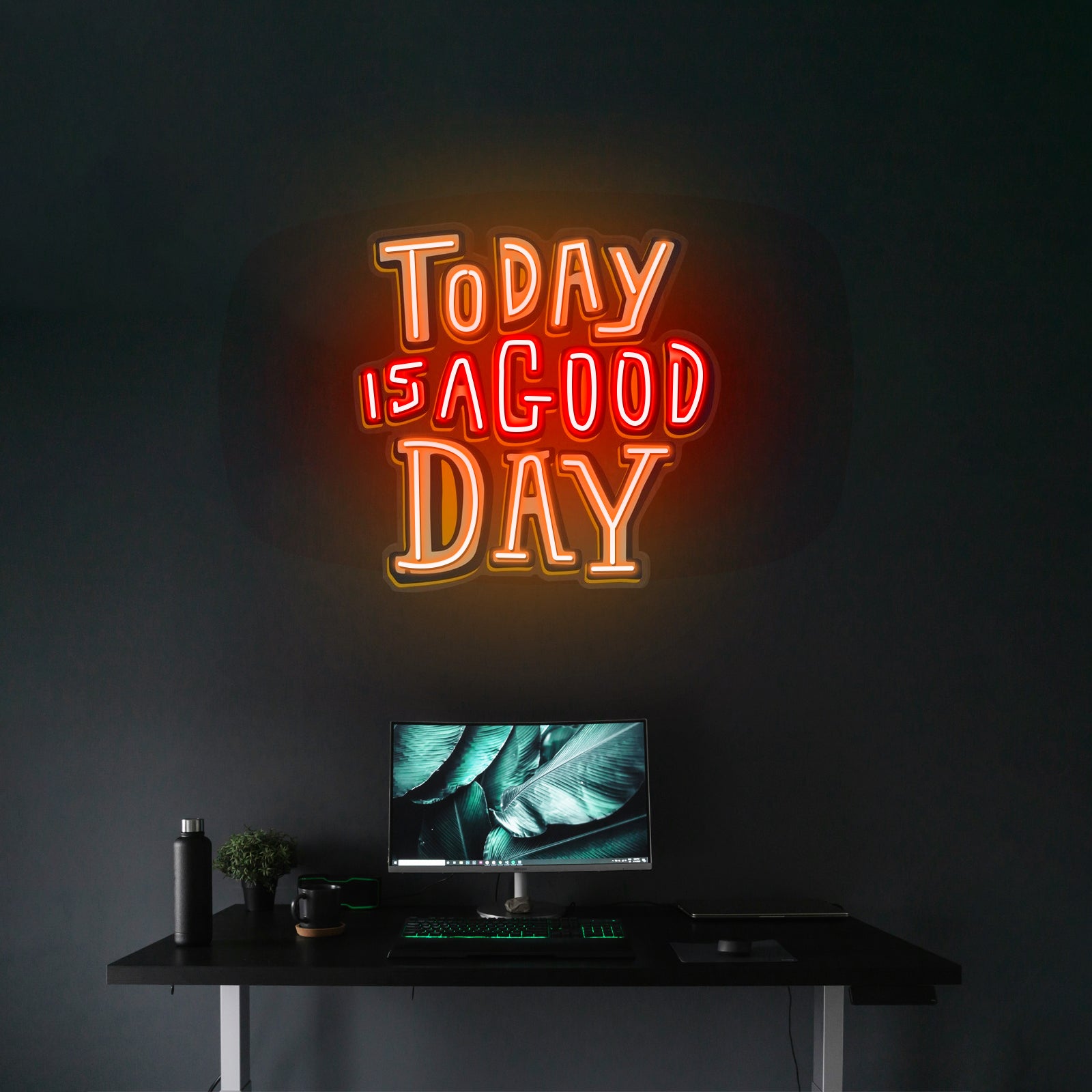 Traditional Christmas Tree Led Neon Acrylic Artwork For Sale