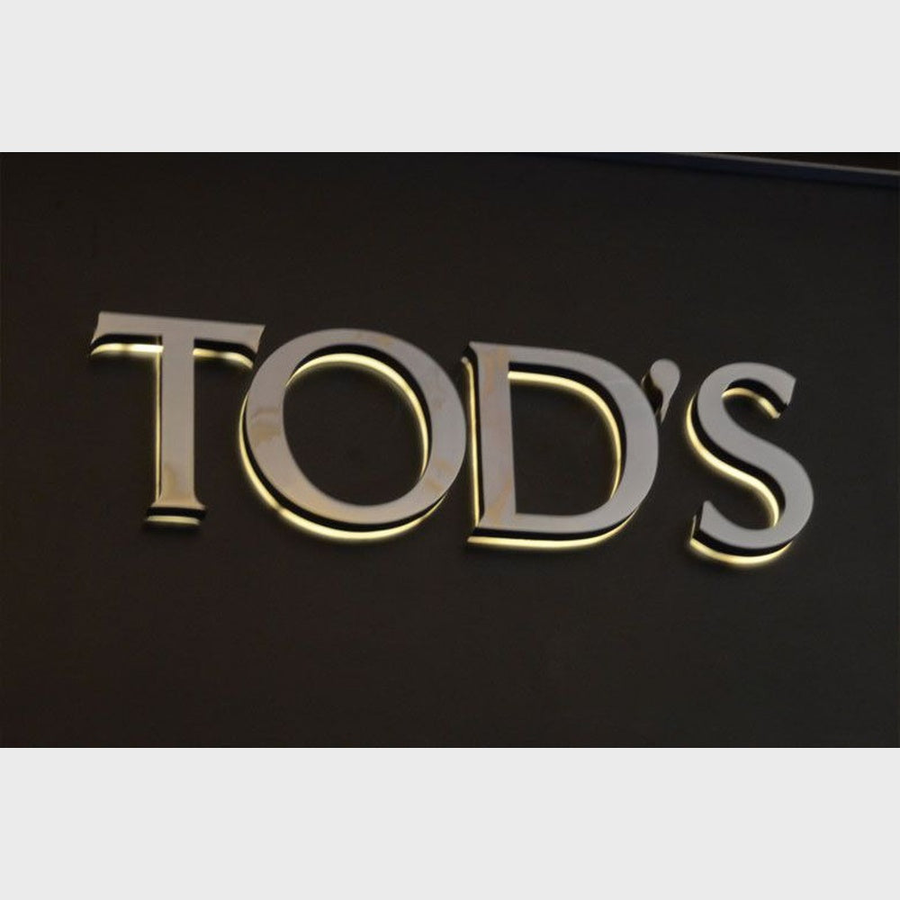 Tods 3D Backlit Channel Letters Led Light Sign