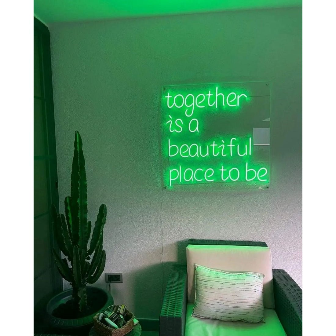 Together Is A Beautiful Place To Be Led Sign Business Neon Sign - Shineneon
