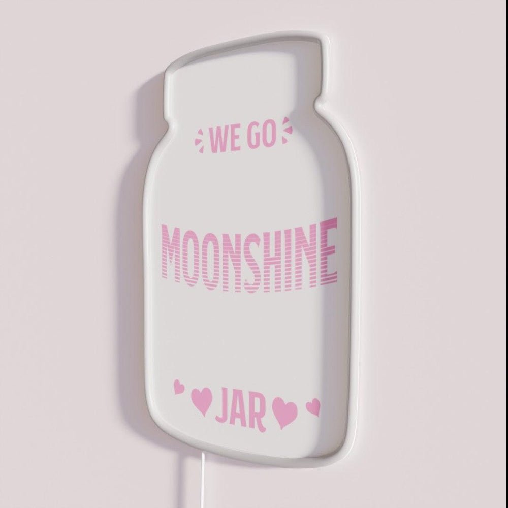 Together Like Moonshine In A Mason Jar Distiller Rgb Led Neon Sign - Shineneon