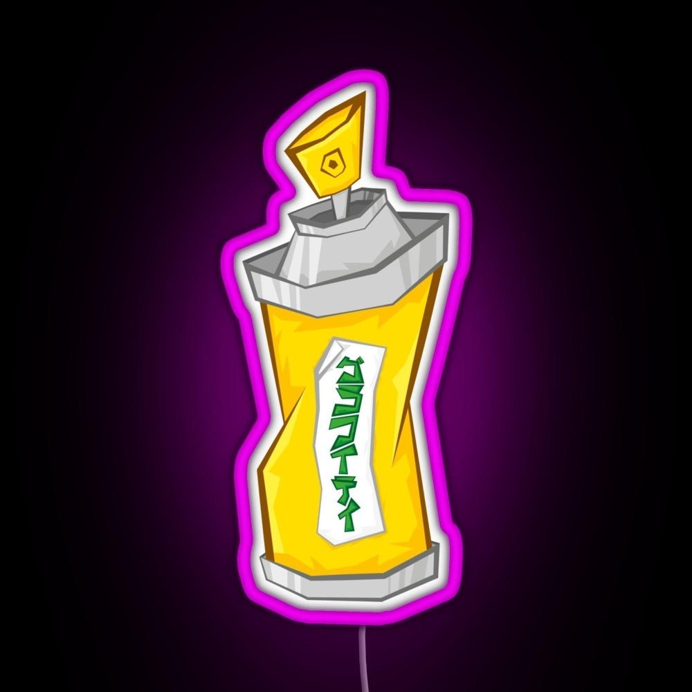 Tokyo To Spray Can Katakana Rgb Led Neon Sign Pop Wall Art - Shineneon