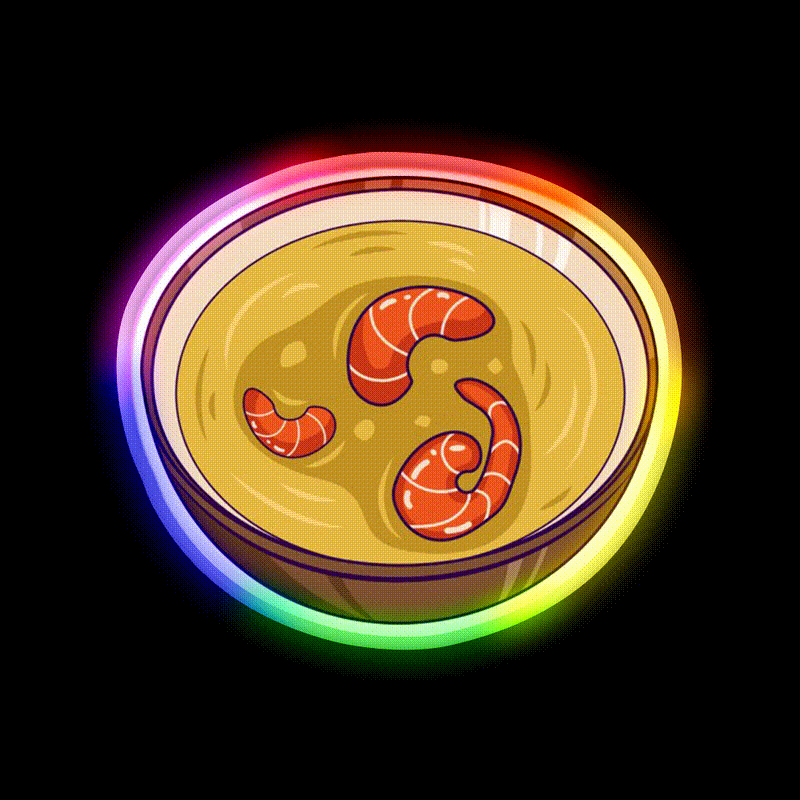 Tom Yum Art Fast Food Led Neon Sign For Burger Place Rgb Color - LED neon sign close-up detail