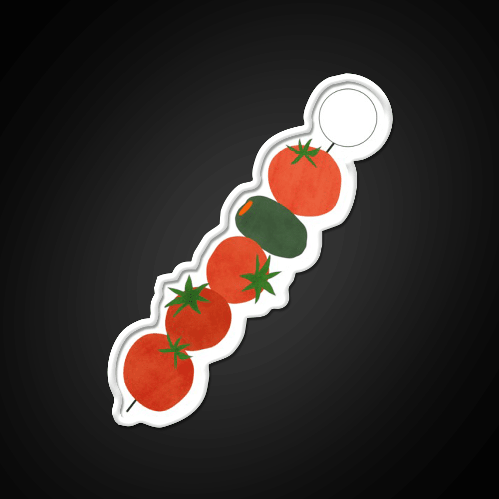 Tomato Olive Skewer Snack Food Led Neon Sign Rgb Color - Shineneon
