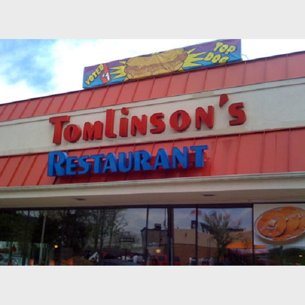 Tomlinsons Restaurant 3D Frontlit Channel Letters Led Light Sign