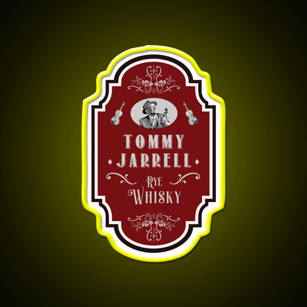Tommy Jarrell Whiskey Drink Bar Led Neon Sign Rgb Color