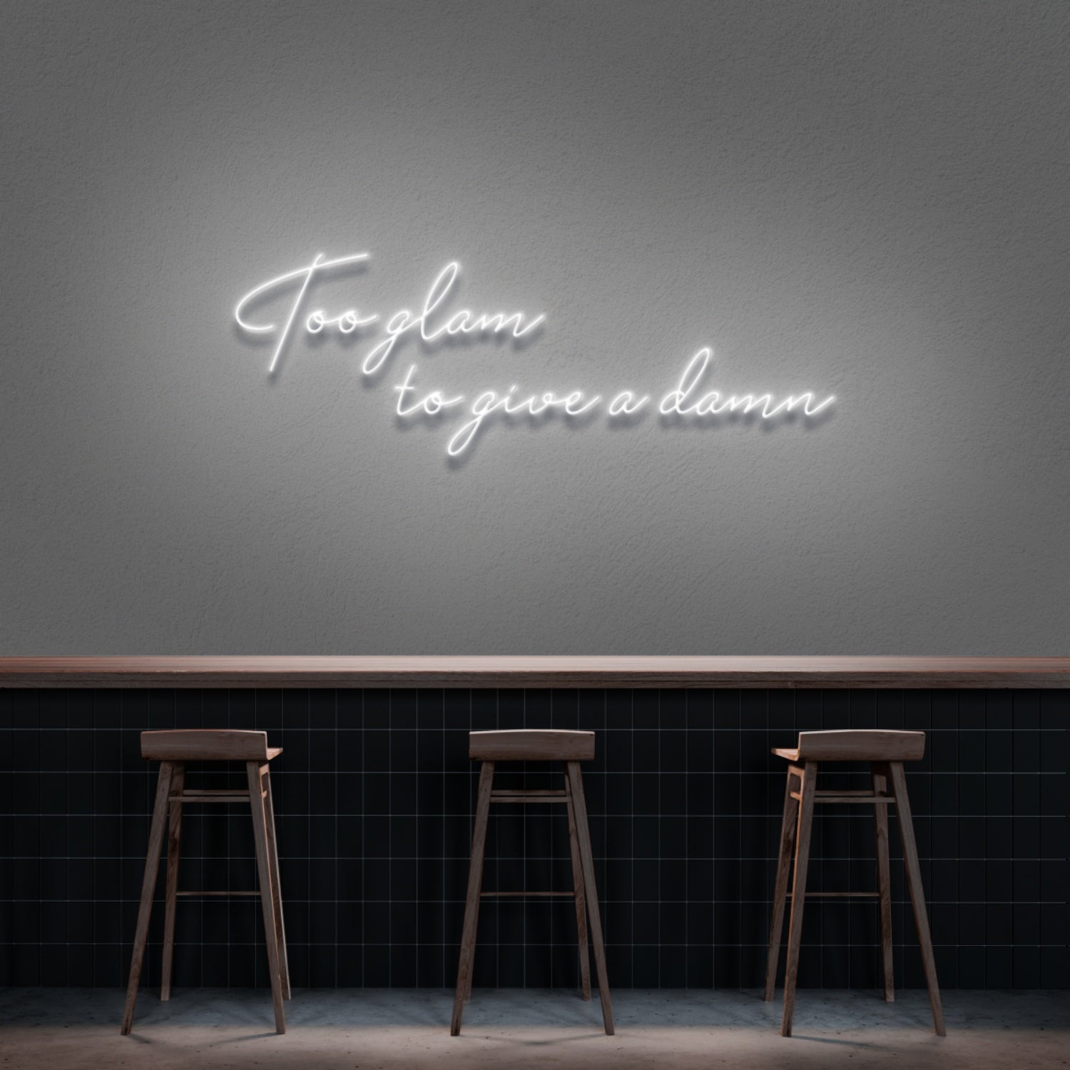 Too Glam To Give A Damn Led Neon Sign | Shineneon