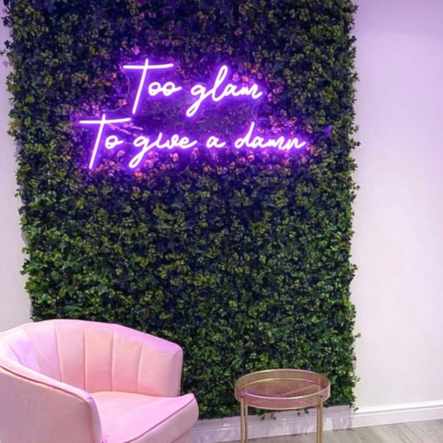 Too Glam To Give A Damn Led Neon Sign | Shineneon