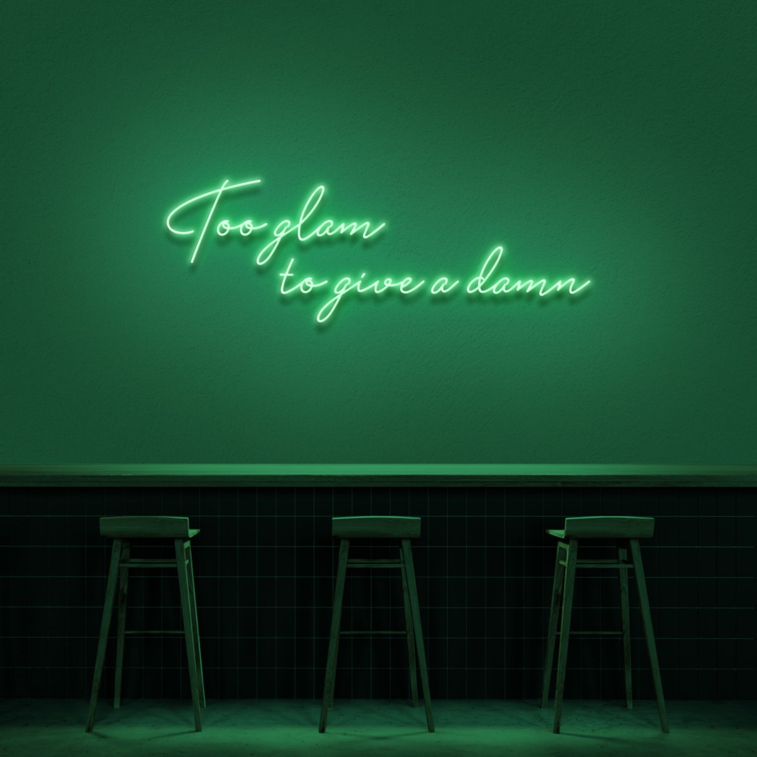 Too Glam To Give A Damn Led Neon Sign | Shineneon