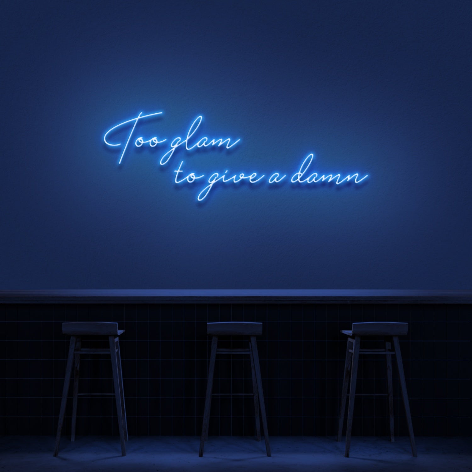 Too Glam To Give A Damn Led Neon Sign | Shineneon