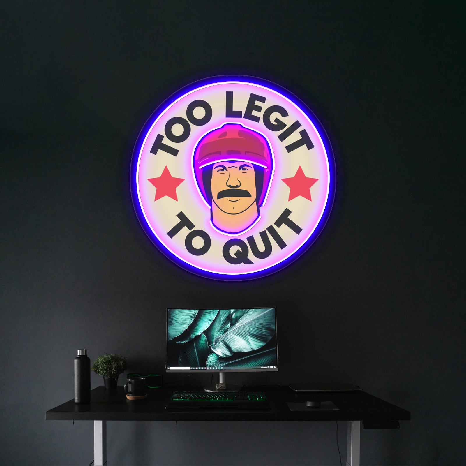 Too Legit To Quit Artwork Personalized Neon Signs | Shineneon