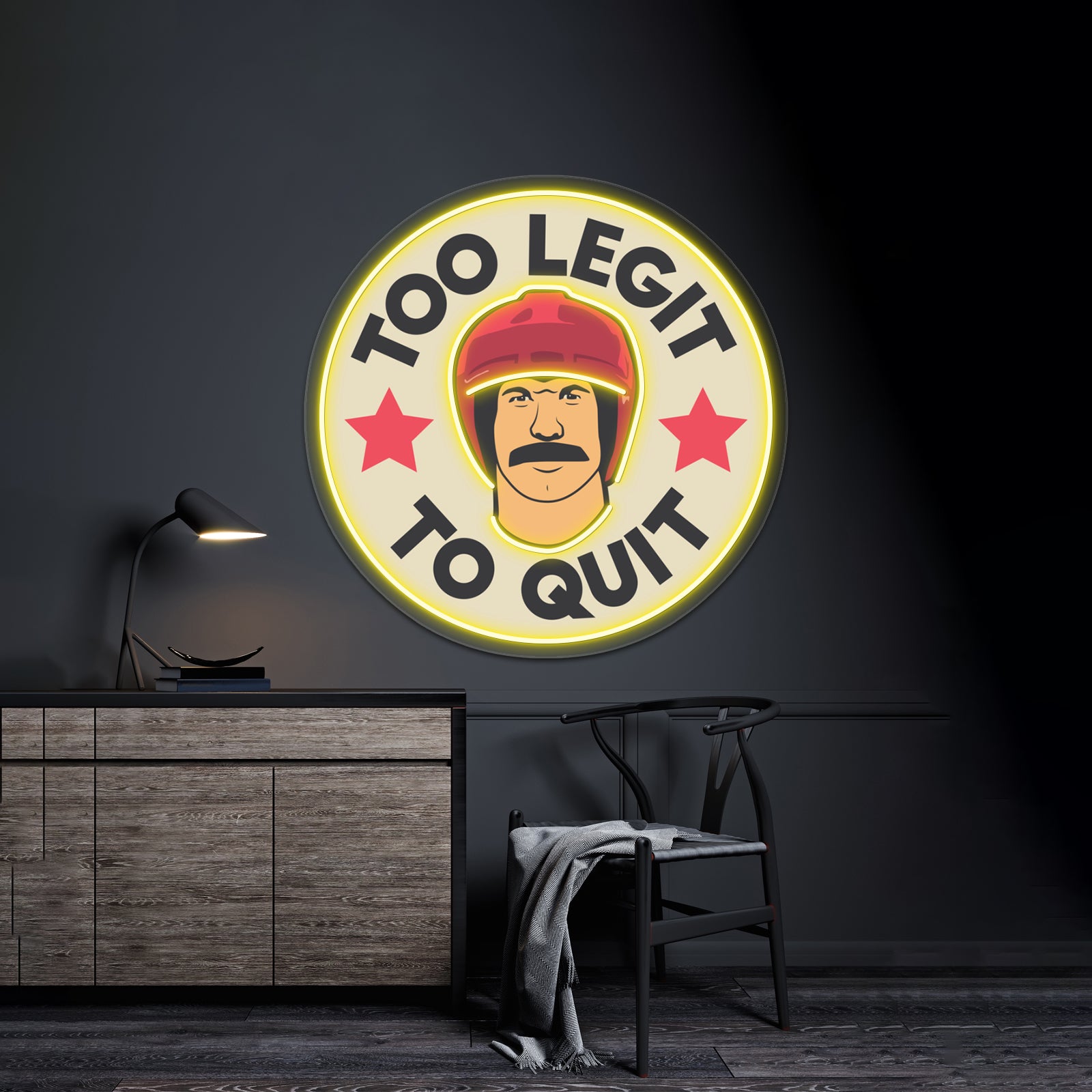 Too Legit To Quit Artwork Personalized Neon Signs | Shineneon