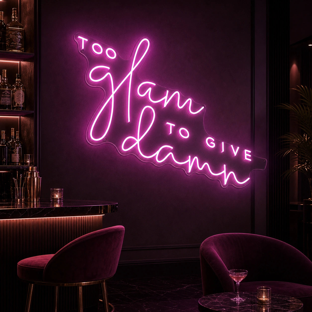 Too Many To Give Damn LED Neon Sign high-converting product image