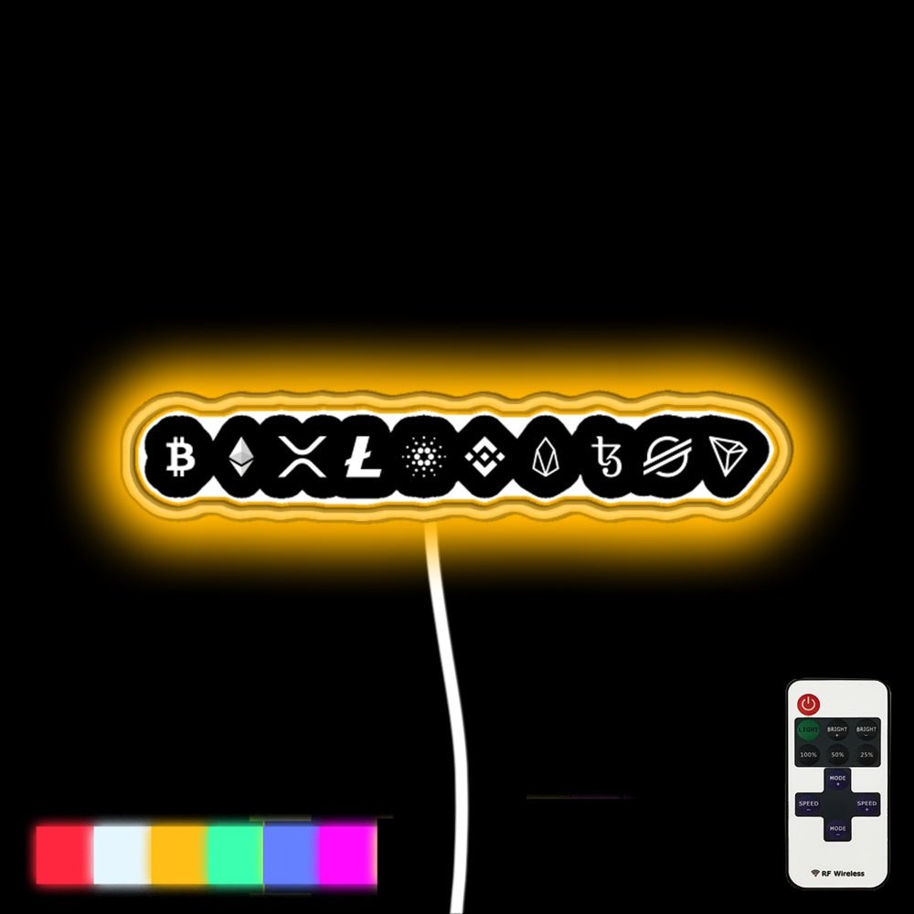 Top Cryptocurrencies Led Neon Sign - Shineneon