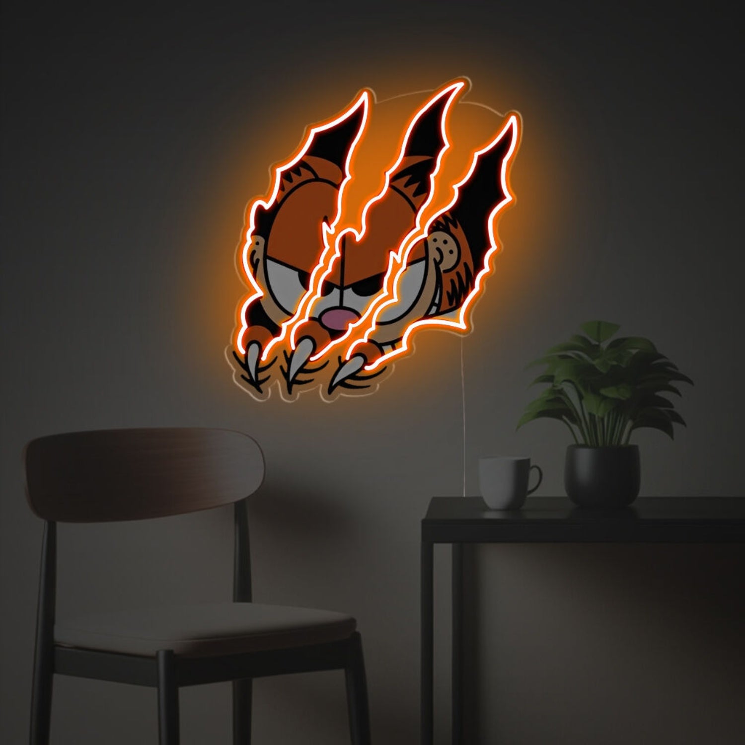 Torn Wall By Garfield Led Neon Acrylic Artwork | Shineneon